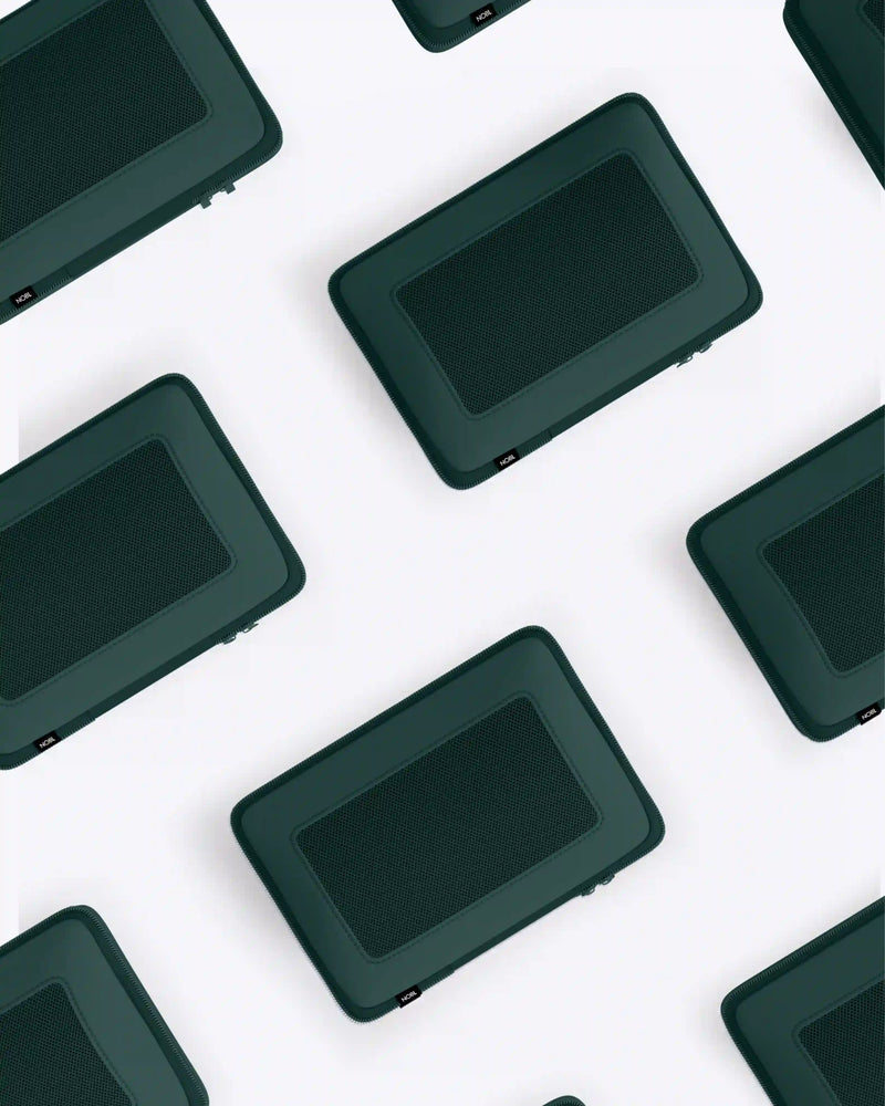 NOBL Travel Compressible 6 Piece Packing Cube Set - Forest Green