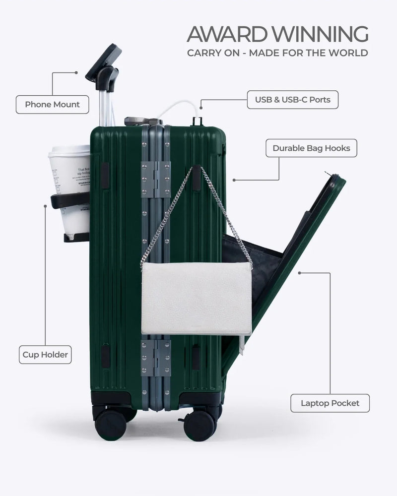 NOBL Travel Carry-On: All-in-One - Forest Green