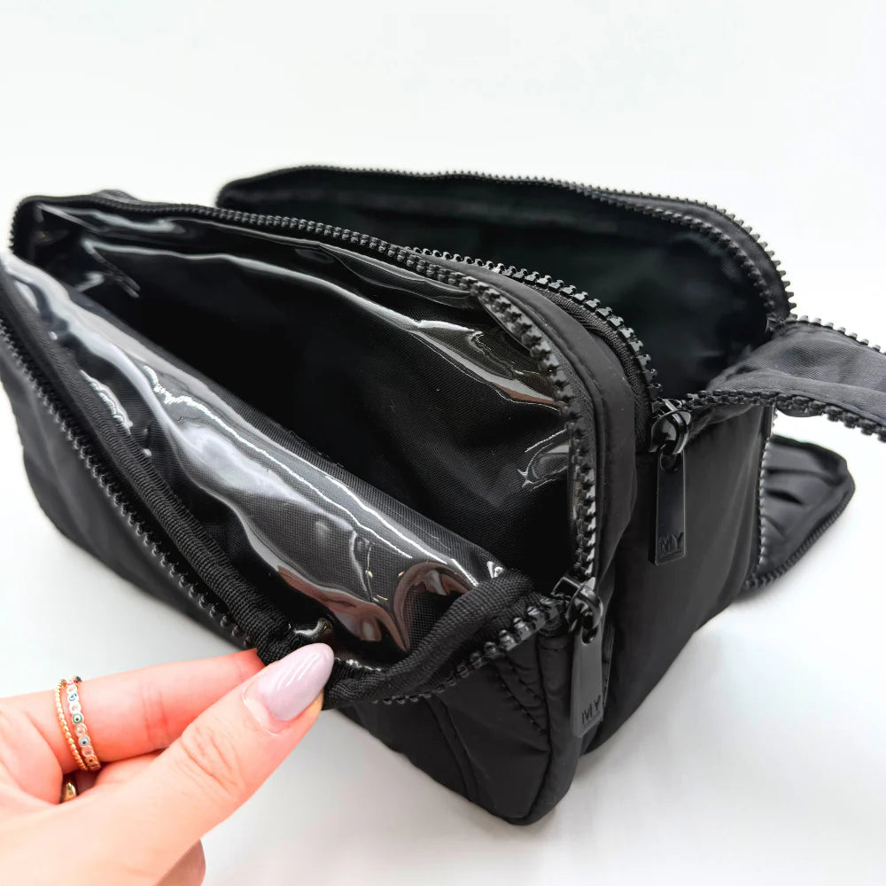 MYTAGALONGS Cosmetic & Jewelry Multiuse Pouch - Black