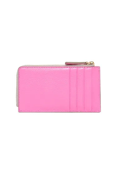 Patent Of Heart Kate Slim Card Case Fuchsia