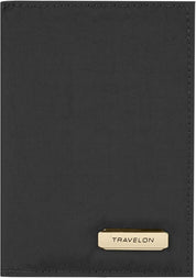 Travelon RFID Blocking Bifold Passport Holder - Black