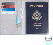 Travelon RFID Blocking Bifold Passport Holder - Grey Heather