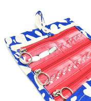 Clutch By Sara Gorman The Original Pillfold™ Weekly Pill Organizer: Oxford Cobalt Blue & Cream