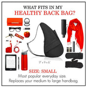 AmeriBag 17" Microfiber Healthy Back Bag Tote® Small - Black