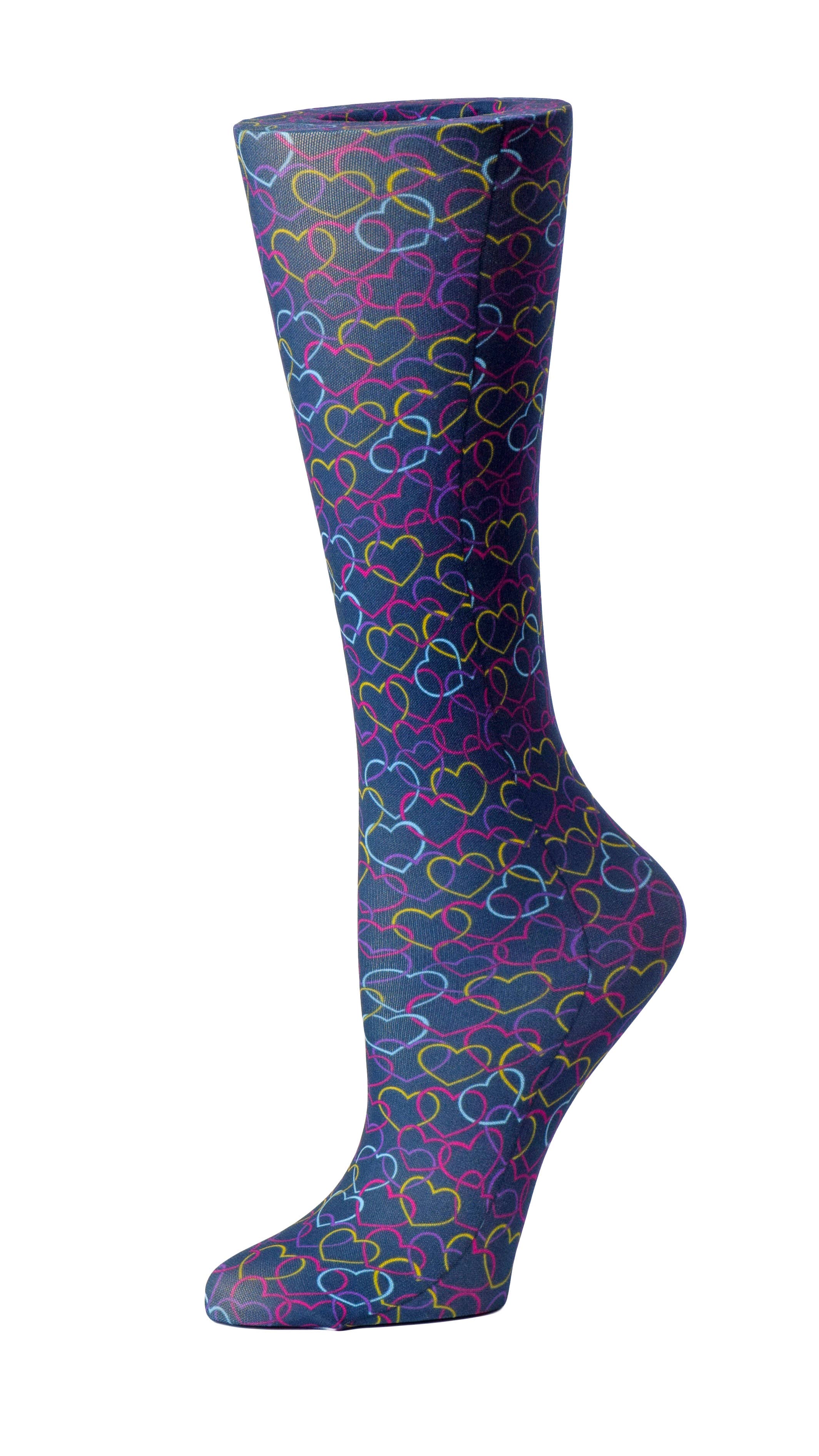 Cutieful Compression Socks 10-18 MMHG KNIT - Linked Hearts