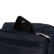 Baggallini Securtex Anti-Theft Belt Bag Sling - French Navy