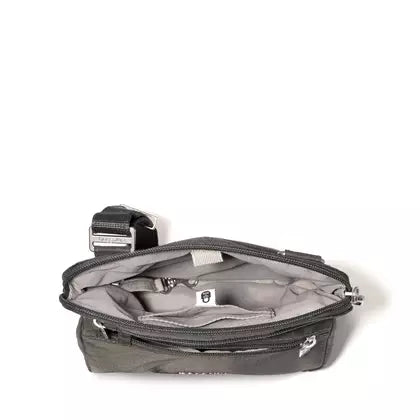 Baggallini Securtex Anti-Theft Crossbody -  Charcoal