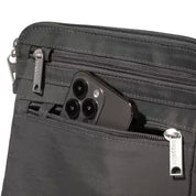 Baggallini Securtex Anti-Theft Crossbody -  Charcoal