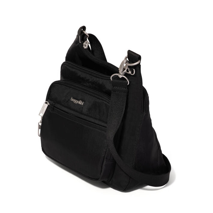 Baggallini Crossover Crossbody Bag - Black
