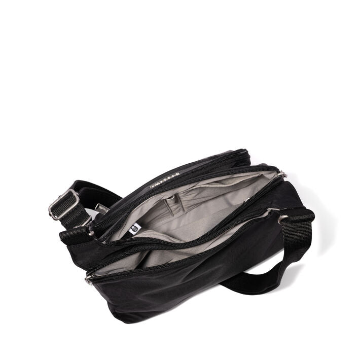 Baggallini Crossover Crossbody Bag - Black