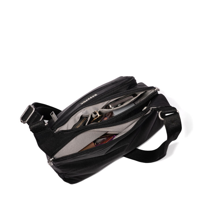 Baggallini Crossover Crossbody Bag - Black