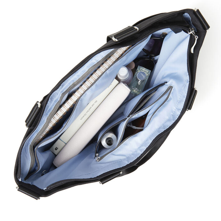 Baggallini Any Day Tote w/RFID Phone Wristlet - Black Cheetah