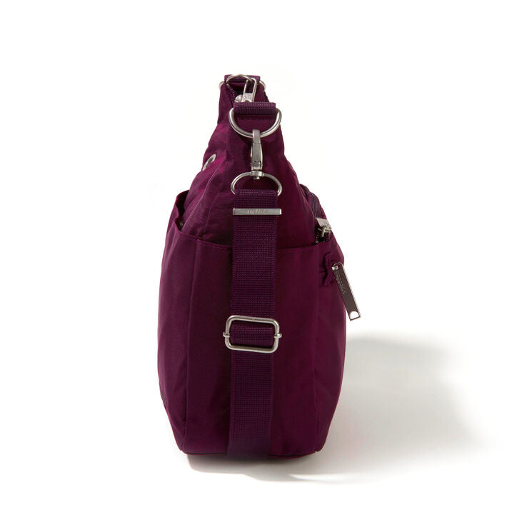Baggallini Anti-theft Free Time Crossbody - Mulberry