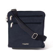 Baggallini Securtex Anti-Theft Large Crossbody Bag - French Navy