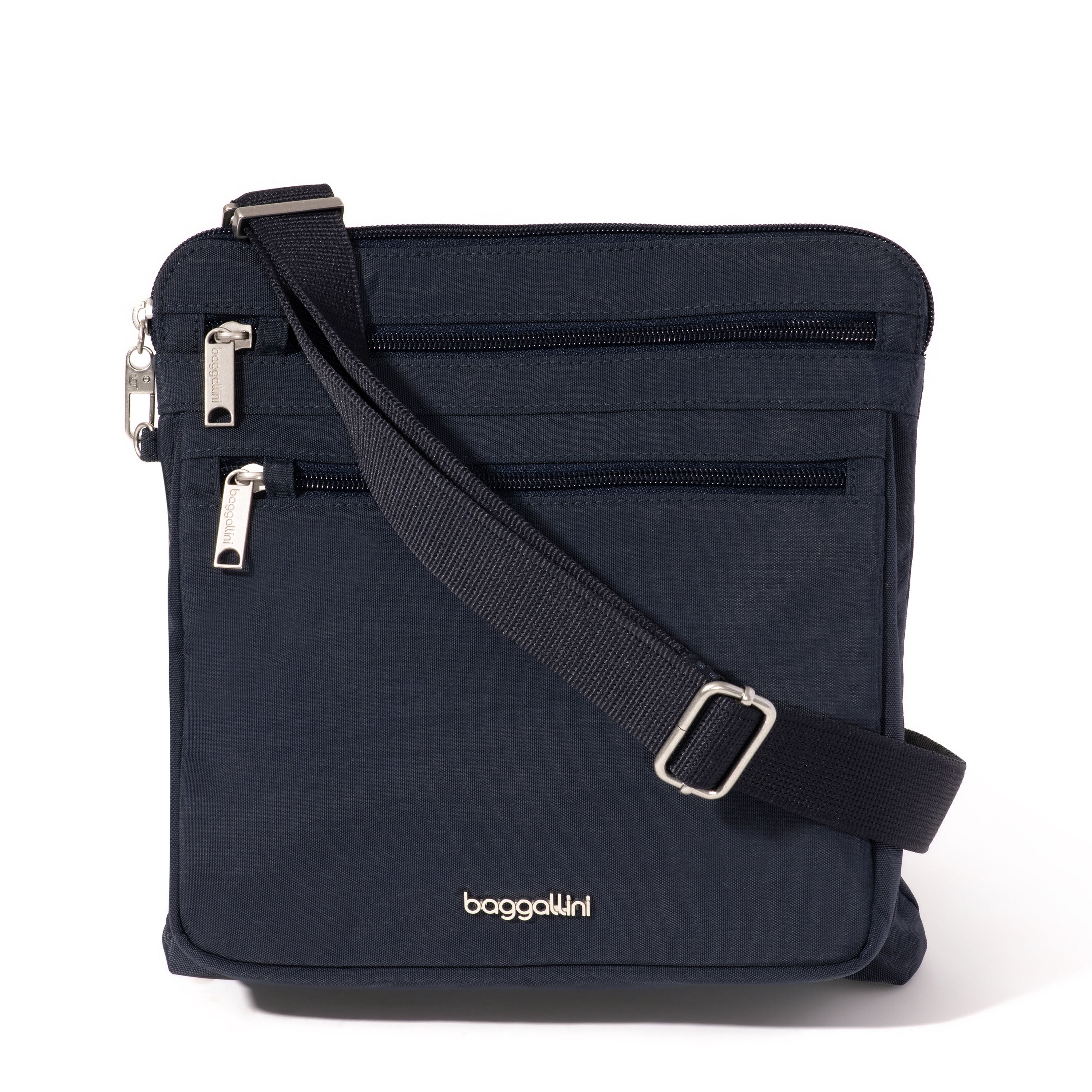 Baggallini Securtex Anti-Theft Large Crossbody Bag - French Navy