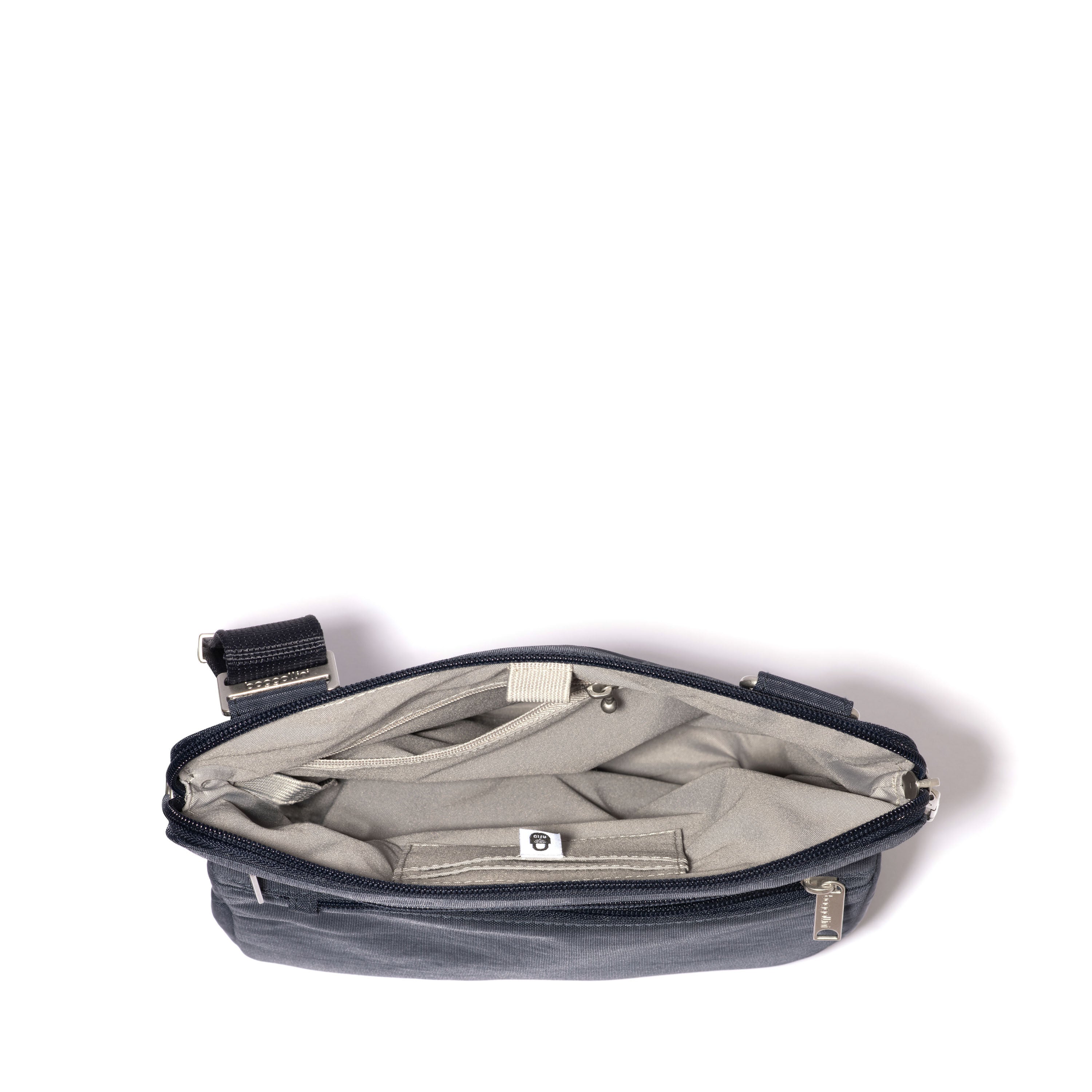 Baggallini Securtex Anti-Theft Large Crossbody Bag - French Navy