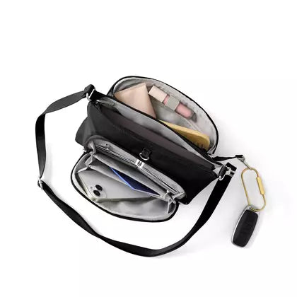 Baggallini Securtex Classic Anti-Theft Keepsake Crossbody - Black