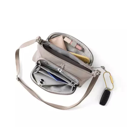 Baggallini Securtex Classic Anti-Theft Keepsake Crossbody - Moonrock