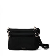 Baggallini Securtex Anti-Theft Stash Crossbody Bag -  Black