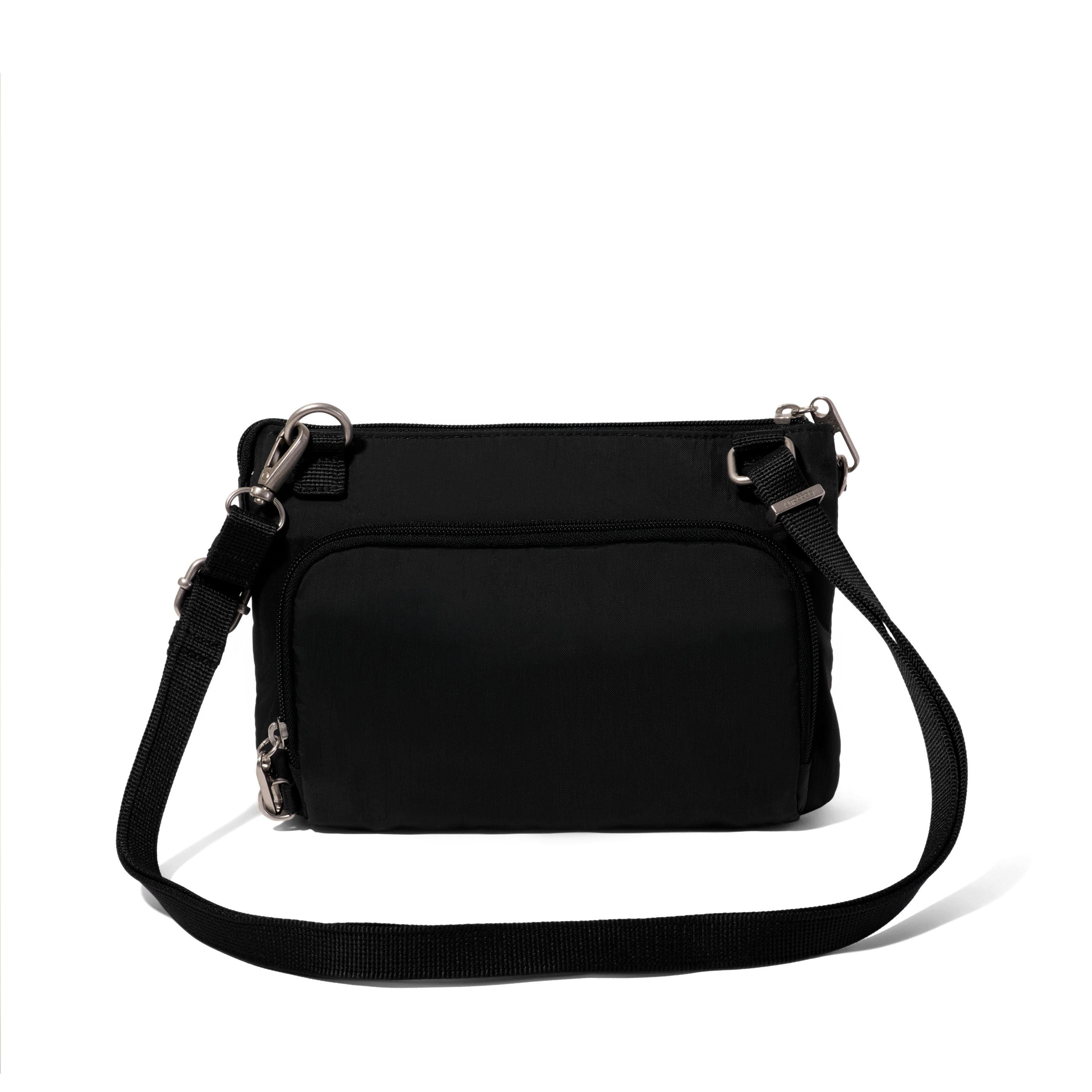 Baggallini Securtex Anti-Theft Stash Crossbody Bag -  Black