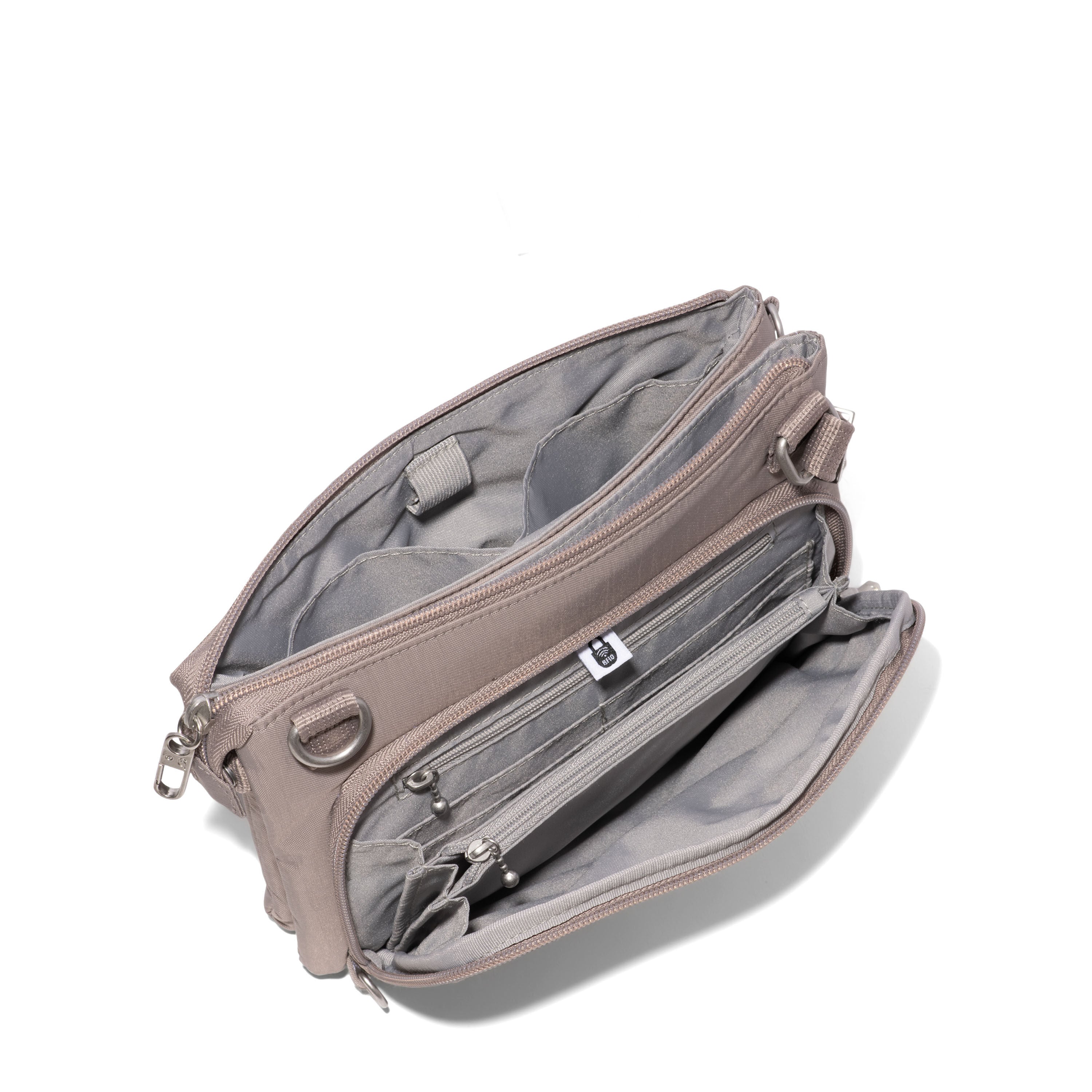 Baggallini Securtex Anti-Theft Stash Crossbody Bag - Moonrock