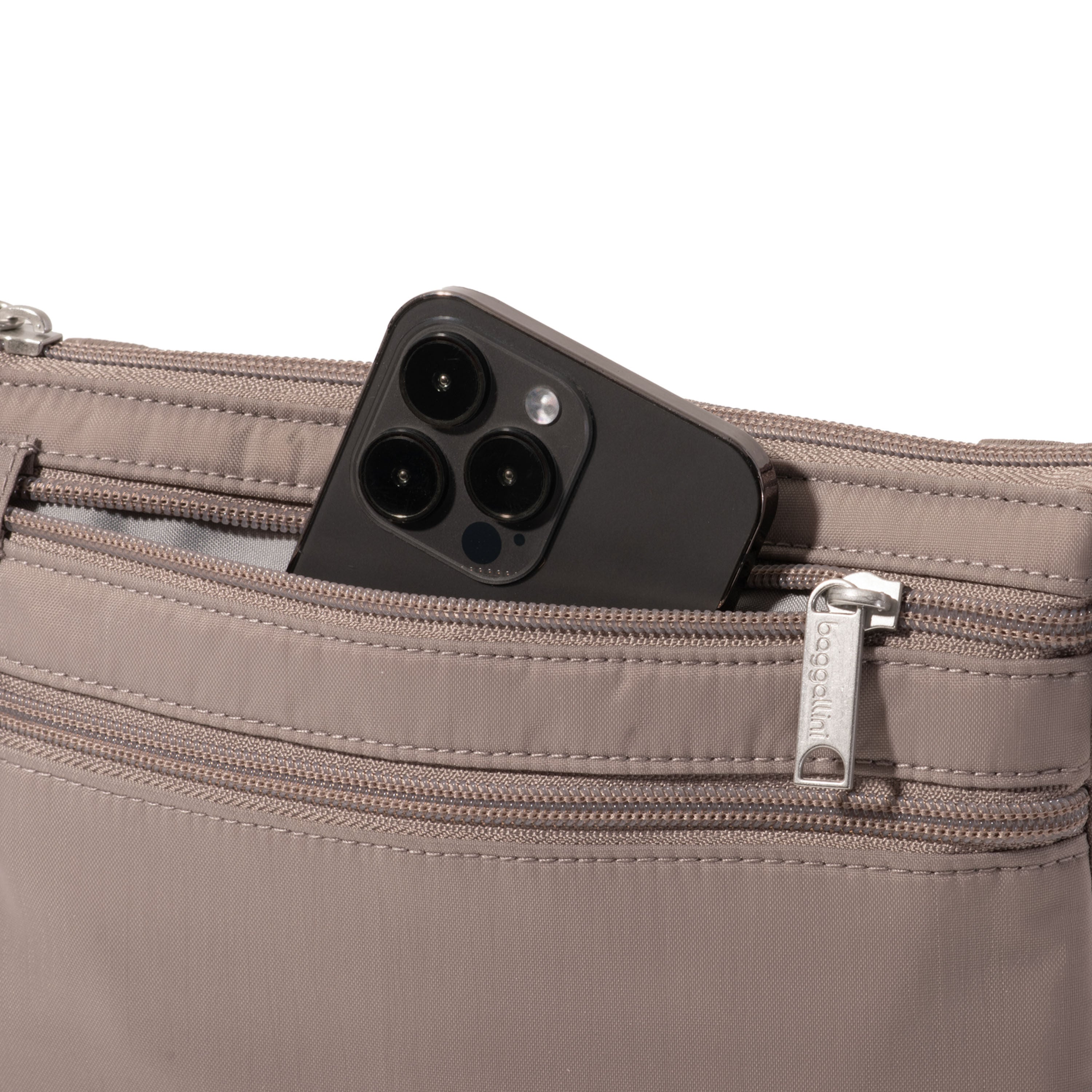 Baggallini Securtex Anti-Theft Stash Crossbody Bag - Moonrock