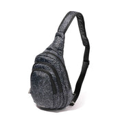 Baggallini Securtex Anti-Theft Multi Zip Sling - Midnight Blossom