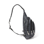 Baggallini Securtex Anti-Theft Multi Zip Sling - Midnight Blossom