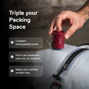 Ekster TravelPack™ Air Pump - Maroon Red