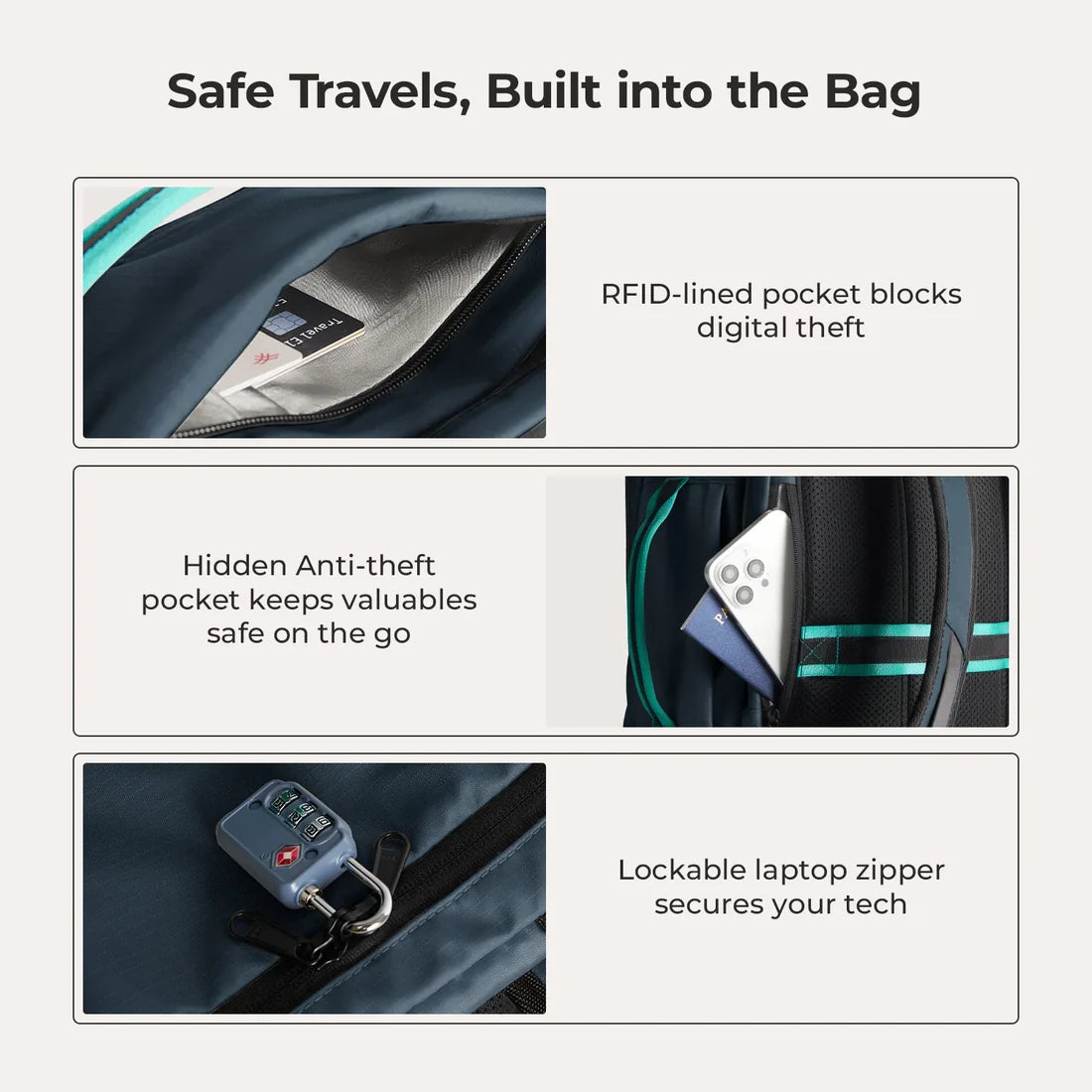 Bagsmart Blast Pro 40L Travel Backpack - Shade Blue