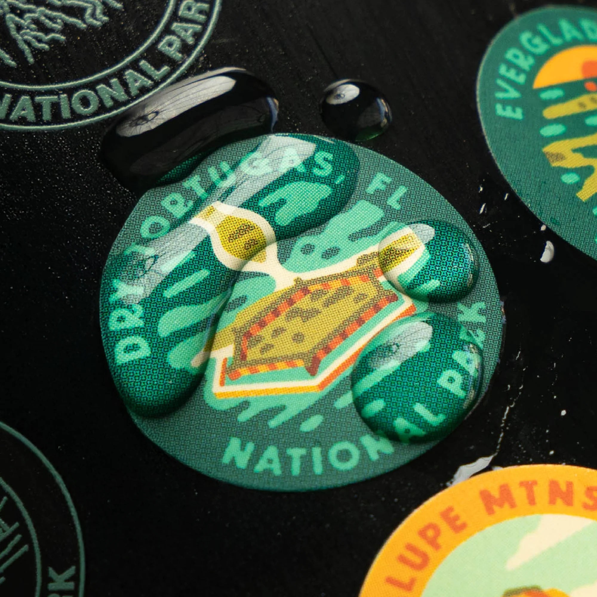 The Geoproject National Park Insulated Sticker Bottle - Coal