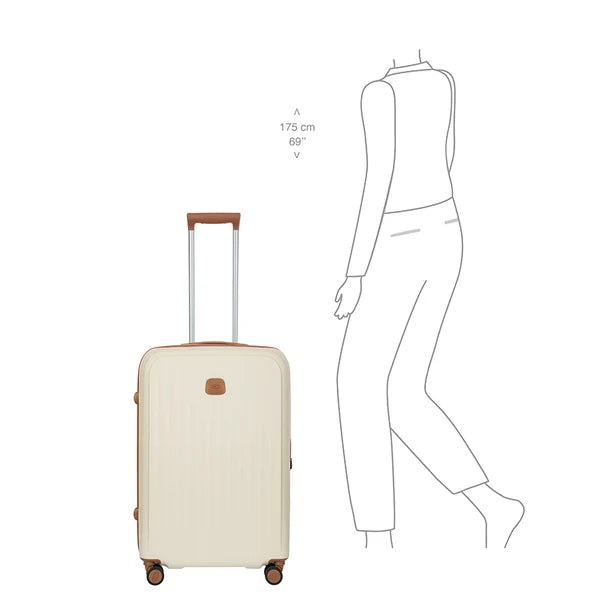Bric's Taormina Medium Expandable Checked - Cream