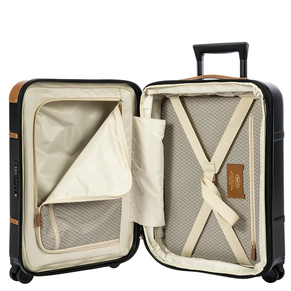 Bric's Bellagio Expandable Spinner Carry On - Black/Tobacco