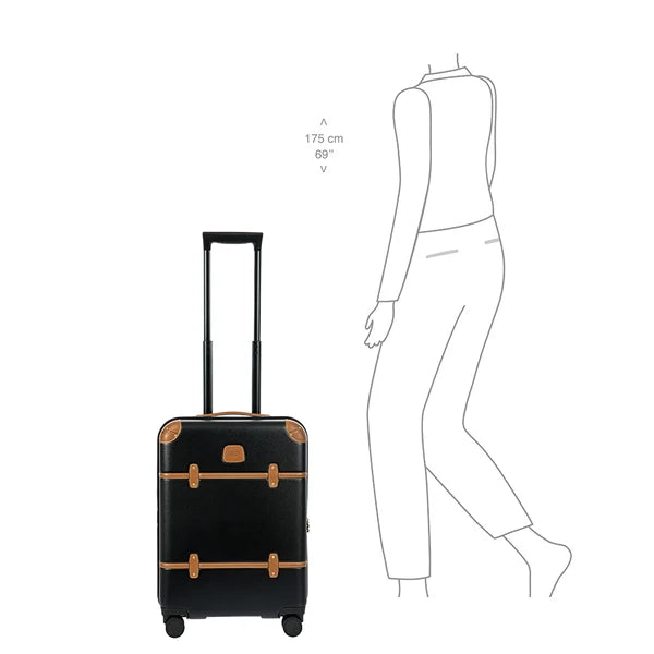 Bric's Bellagio Expandable Spinner Carry On - Black/Tobacco