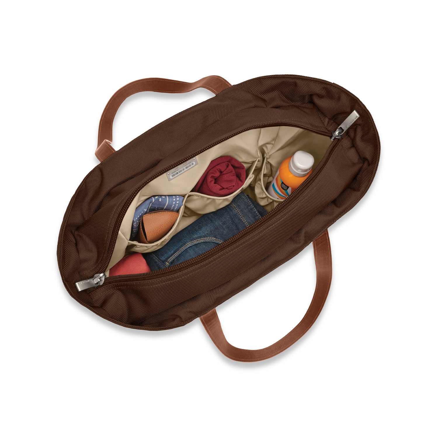 Briggs & Riley Baseline Traveler Tote -Chocolate