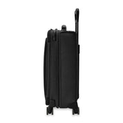 Briggs & Riley Baseline Essential 22" Carry On Expandable Spinner + 3 Packing Cubes + Free Amenities Kit and Monogram – Black
