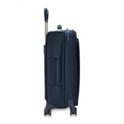 Briggs & Riley Baseline Essential 22" Carry On Expandable Spinner + 3 Packing Cubes + Free Amenities Kit and Monogram – Navy