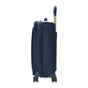 Briggs & Riley Baseline Essential 22" Carry On Expandable Spinner + 3 Packing Cubes + Free Amenities Kit and Monogram – Navy