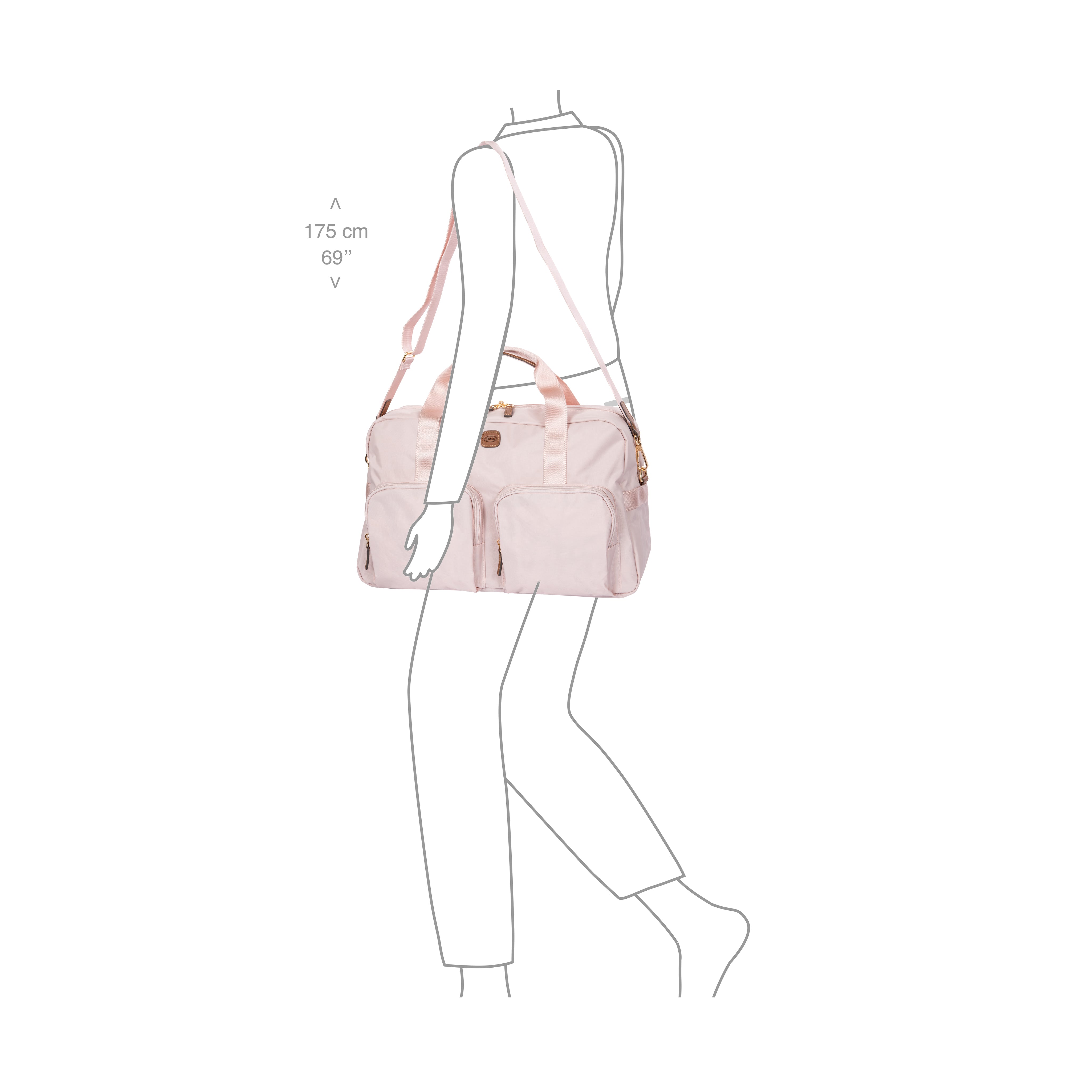 Bric's X-Bag Boarding Duffel With Pockets - Pink