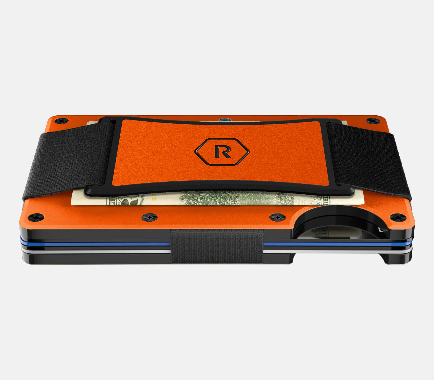 Ridge RFID Wallet -Basecamp Orange Cash Strap