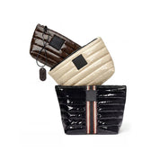 Think Royln Travel Trio Organizational Pouches Set of 3 - Black w/ Stripe/Blonde/Chocolate