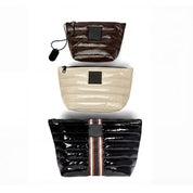 Think Royln Travel Trio Organizational Pouches Set of 3 - Black w/ Stripe/Blonde/Chocolate