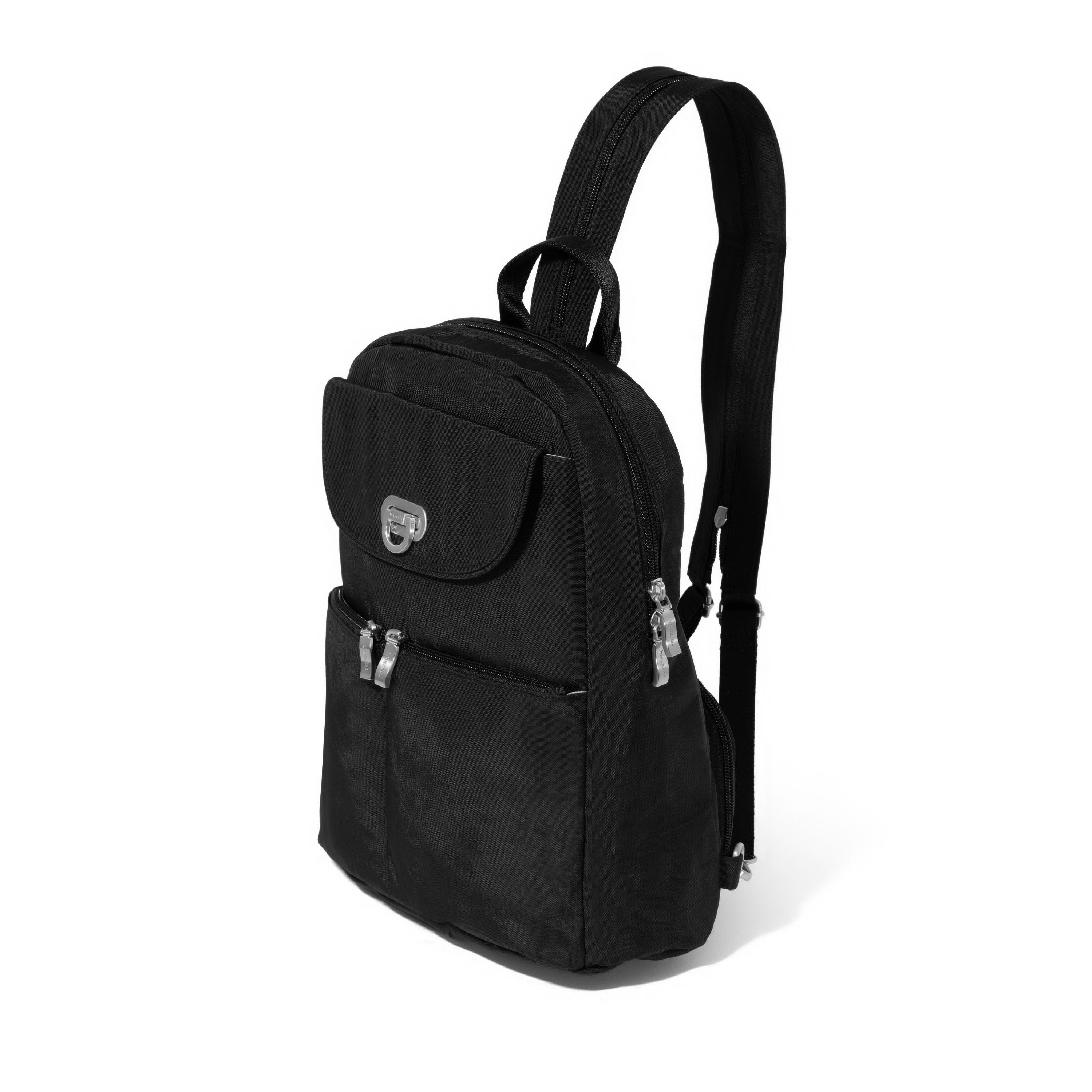 Baggallini Coastal Flip Lock Day Pack - Black