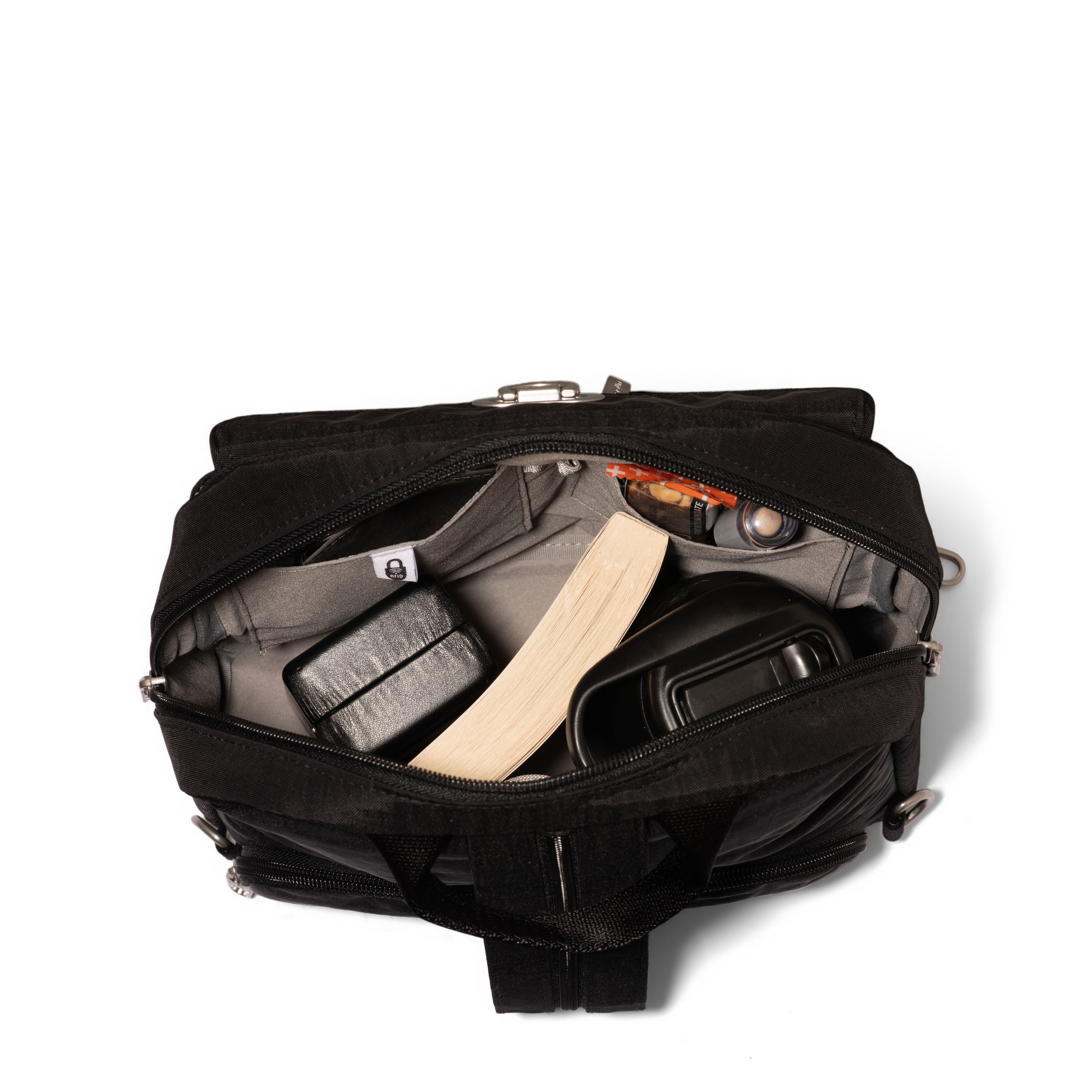 Baggallini Coastal Flip Lock Day Pack - Black