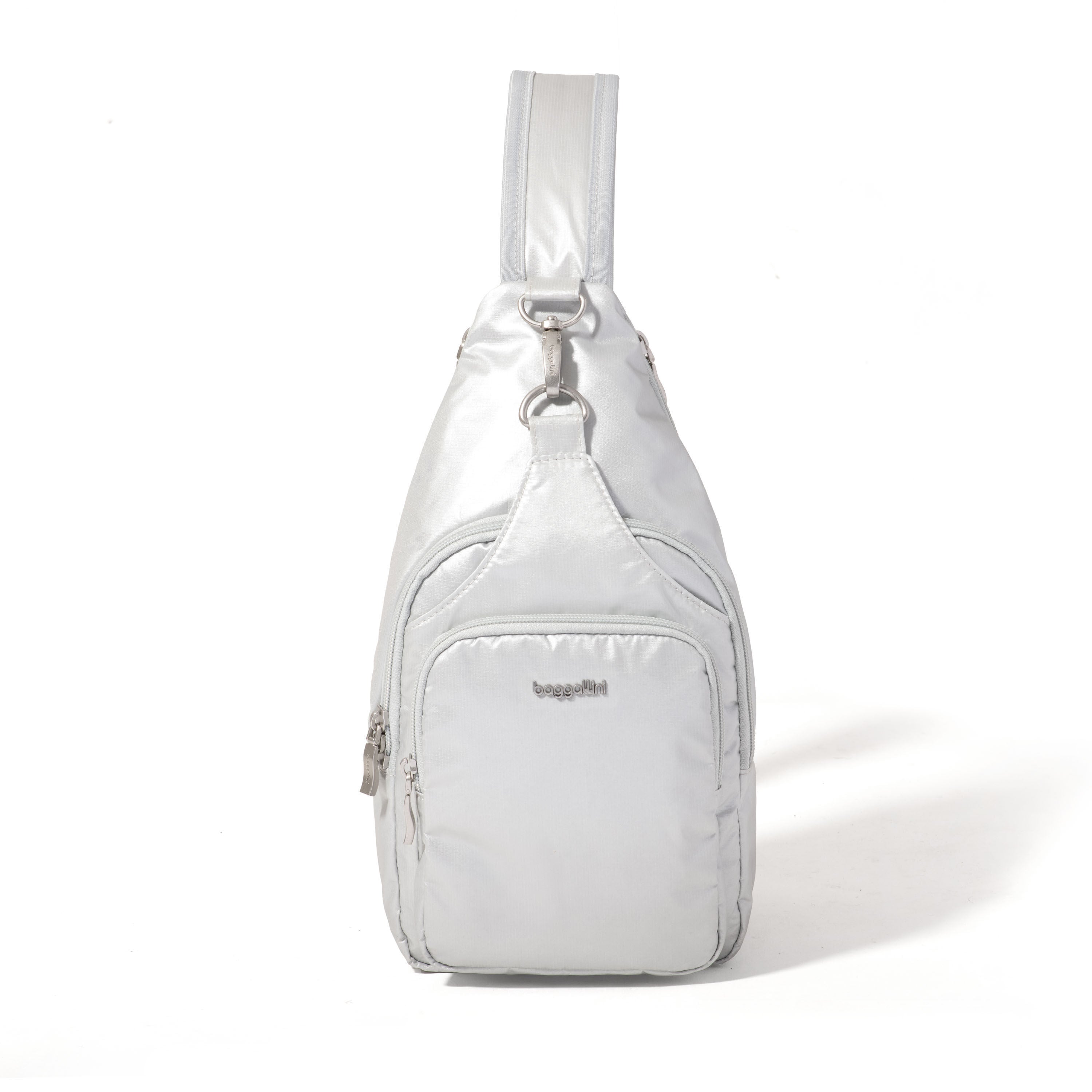 Baggallini Central Park Sling - Silver Metalic