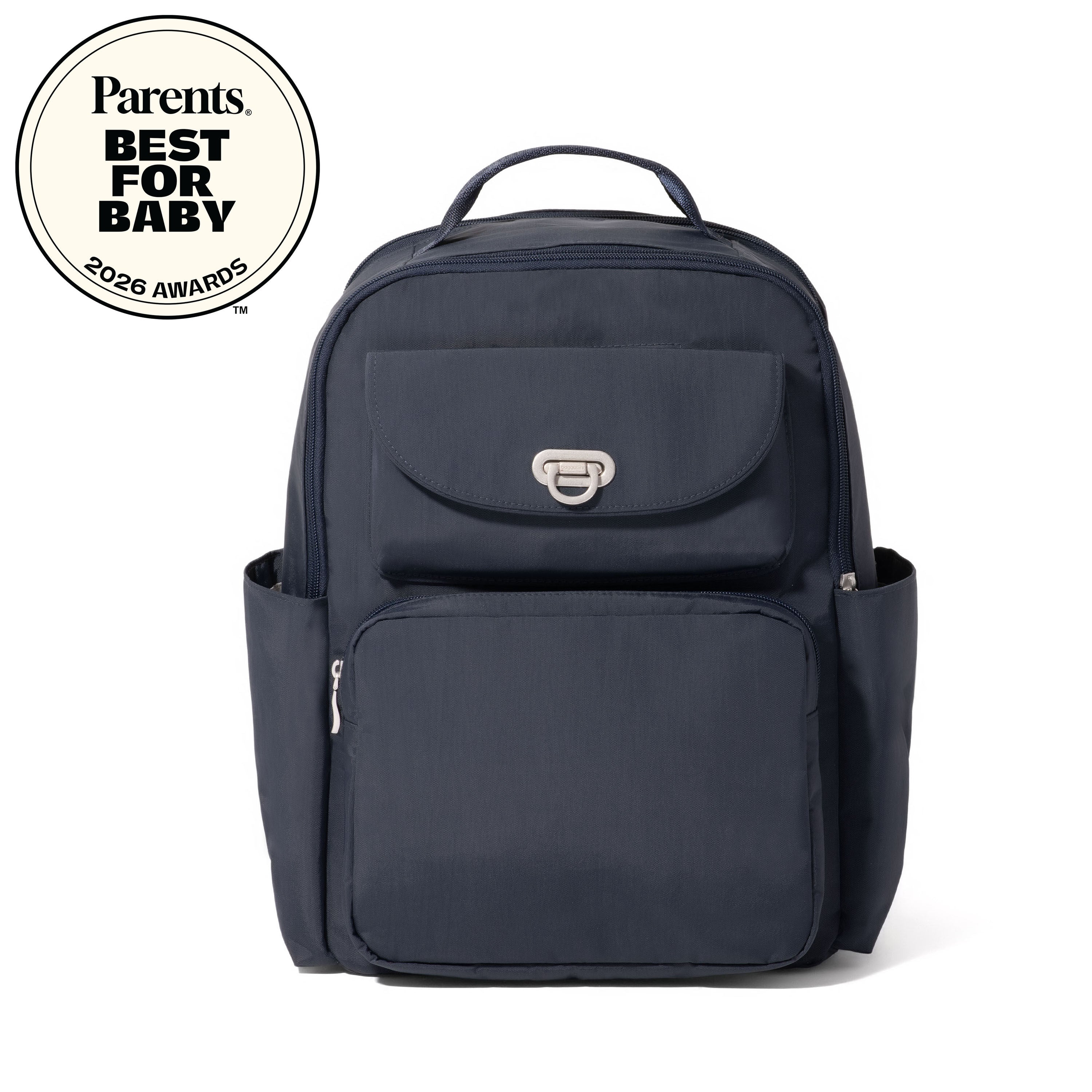 Baggallini Coastal Flip Lock Backpack - French Navy