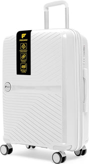 Feelway Luggage 20" Expandable Carry On - White