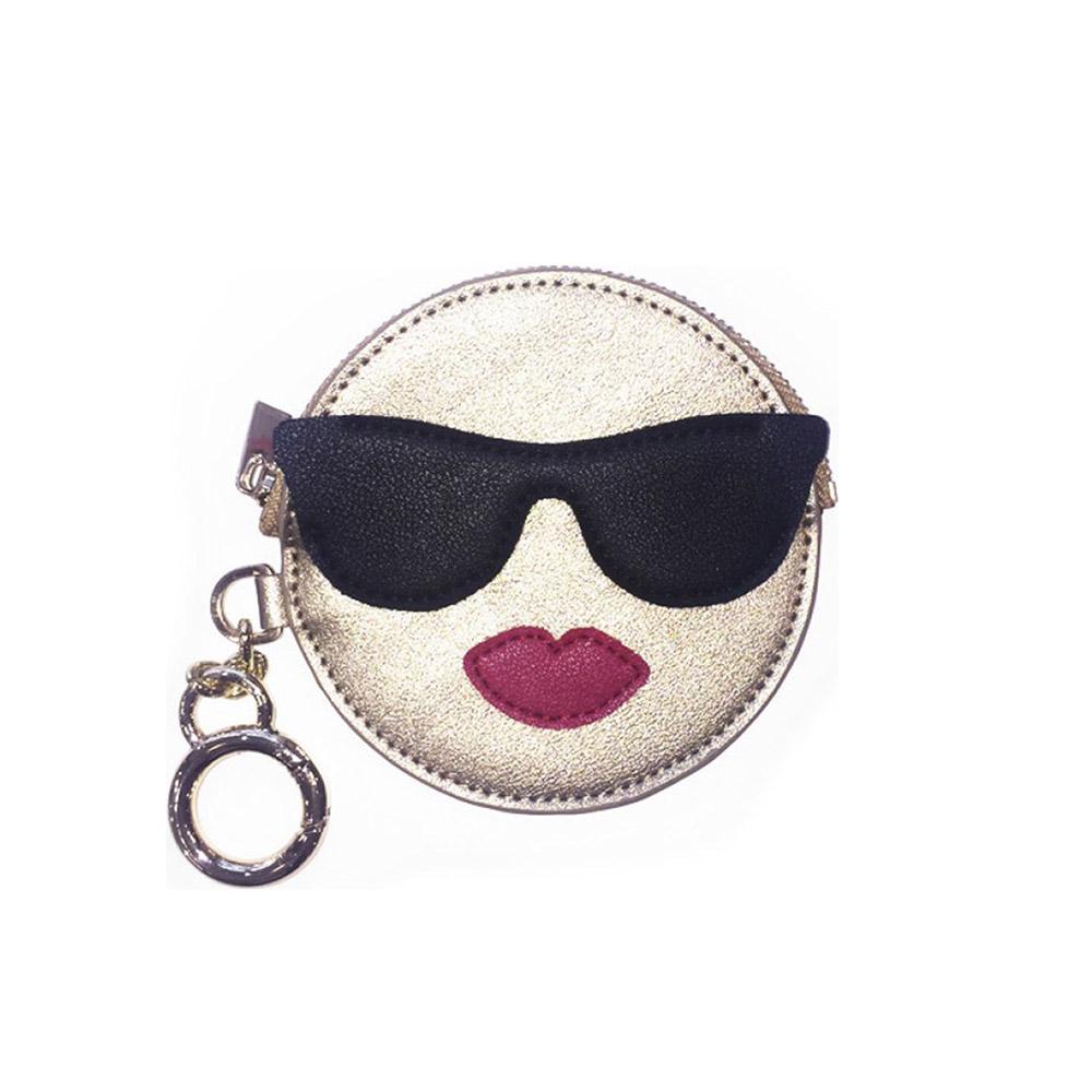 Hang Accessories Coin Purse Keychain Emoji Cool Girl