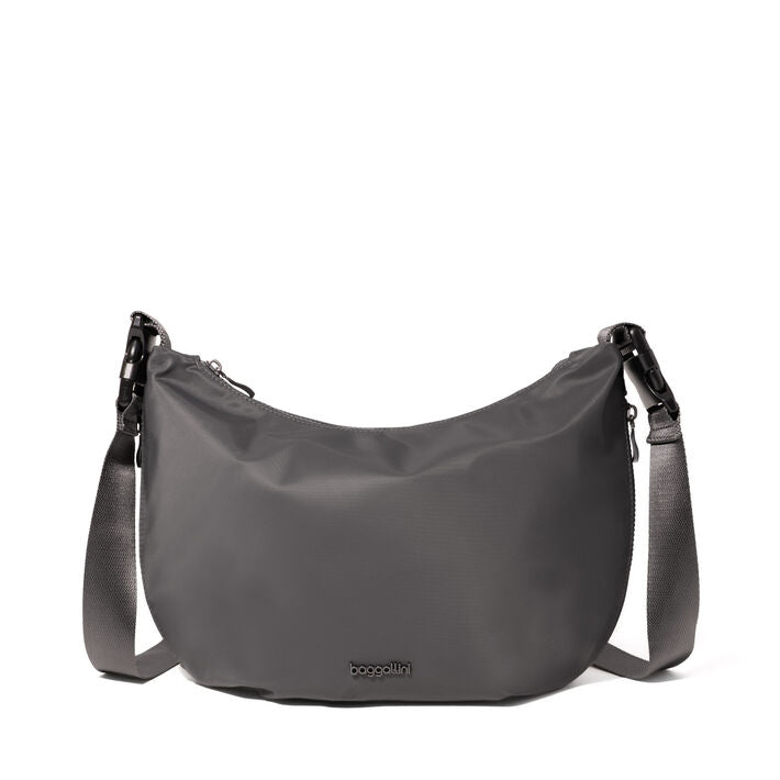 Baggallini Crescent Convertible Hobo - Smoke Twill