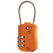 Talus Smooth Trip TSA Accepted Combination Cable Luggage Lock - Orange